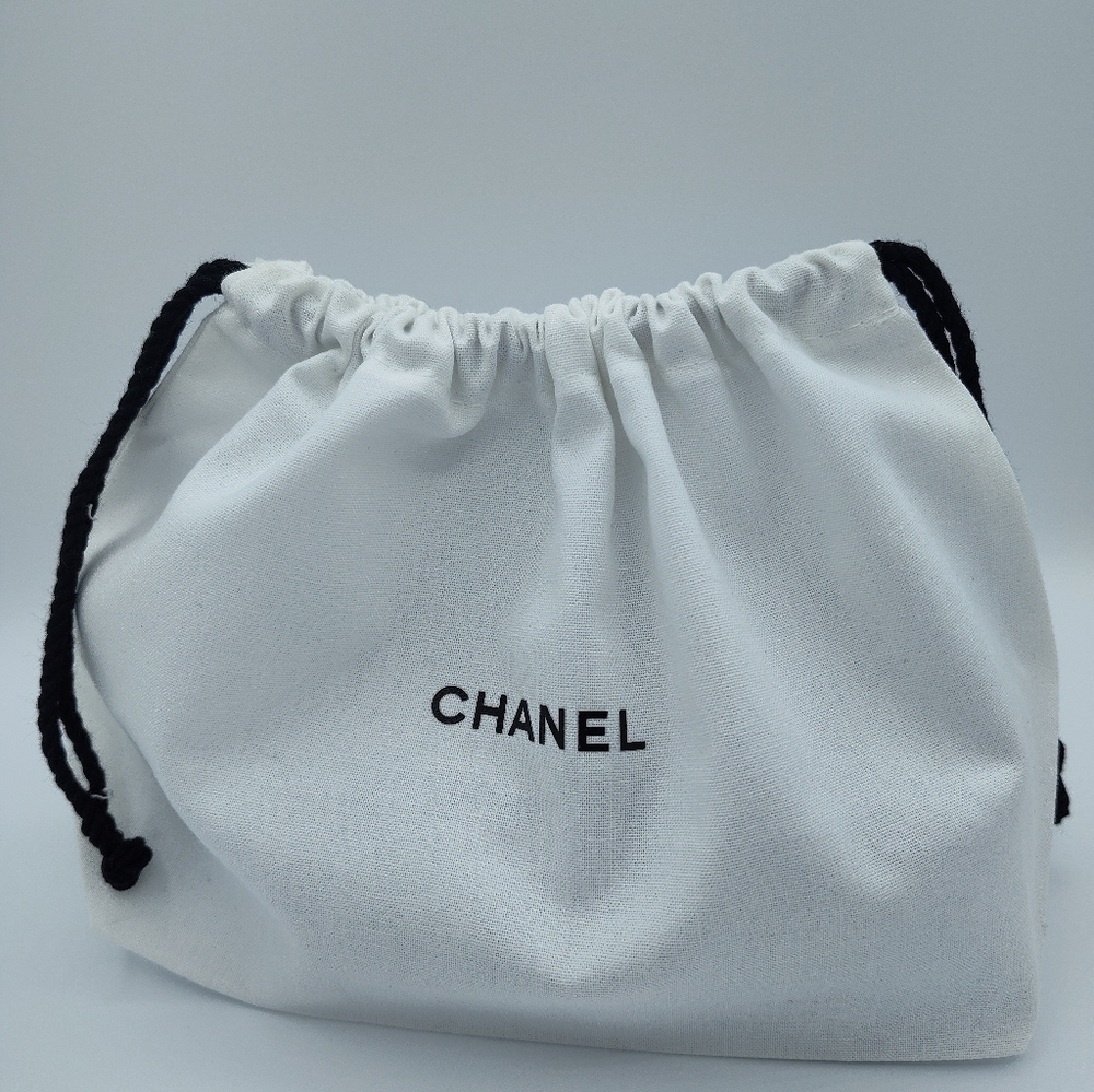 CHANEL Beauty Large Organic Cotton Drawstring Dust Bag 15"x10"x10" NEW AUTHENTIC